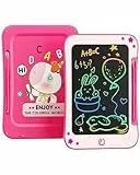 bravokids Lavagna magica per bambini da 8,5 pollici, LCD da 8,5 pollici, regalo per compleanno, Natale, apprendimento educativo, giocattolo per 3, 4, 5, 6, 7, 8 anni, ragazza (rosa)