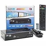 Decoder Dvb T2 Ricevitore Digitale Terrestre 2023 Mpeg 4 Full Hd 1080p Hevc H265 Main 10 10 Bit Dolby Lista Canali Numerata funzione registrazione Usb Telecomando Solidale 2 In 1