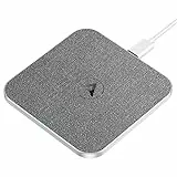 AGPTEK 15W Caricatore Wireless Veloce Qi Rapida Caricatore a Induzione 10W Caricabatterie Wireless per iPhone 14/13/12/11/X/XS/8P, AirPods Pro, Galaxy S23/S22/Note 20/10+, Huawei, Xiaomi (Pelle Nera)