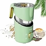 itrusou Montalatte Elettrico Cappuccino, 8-in-1 Cappuccinatore Elettrico Lavabile in Lavastoviglie Inossidabile Frullino Montalatte Schiuma Latte per Caffè, Cioccolata Calda, Cappuccino, 400ml Ciana