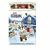 NESTLÉ GALAK Calendario Avvento 2023 Snack di Cioccolato Bianco ripieni con Cereali 196.8 g