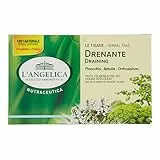 L'angelica, Tisana Drenante, Tisana Funzionale Che Favorisce il Drenaggio e L'Eliminazione dei Liquidi in Eccesso Grazie a Ortosiphon e Finocchio - Confezione da 18 Filtri