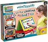 Liscianigiochi, Montessori la Lavagnona Magnetica, 3 Lavagne in 1, Multicolore, 97173