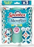 Spontex Microfibre Mosaik Panni 30 x 40cm, 3 Pezzi