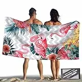 Kseyic Telo Mare Grande Microfibra Antisabbia Donna Telo Da Viaggio Asciugatura Rapida 180 x 90cm Ultra Morbido Portatile con sacchetto a rete per la conservazione(rosa, 90 x 180 cm)