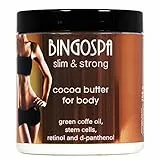 BINGOSPA Burro per il corpo al cacao con cellule staminali, retinolo e D-pantenolo per idratazione e cura della pelle, anti-invecchiamento e anticellulite - 250g