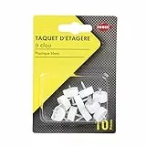Cogex 85315 TAQUET Mensola a chiodo, Bianco, set di 10 pezzi