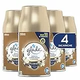 Glade Automatic Spray Ricarica, Profumatore per Ambienti, Fragranza Sensual Sandalwood & Jasmine, Formato Scorta da 4 Ricariche da 269 ml