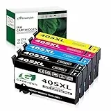 Greenjob 405XL Cartucce d'inchiostro for Epson 405 Multipack Compatible with WorkForce Pro WF-3820DWF WF-3825DWF WF-4820DWF WF-4825DWF WF-4830DTWF WF-7830DTWF WF-7835DTWF WF-7840DTWF (5 Pack)