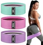 Fascia Resistenza Elastici Fitness,3 Pezzi Bande Elastiche di Resistenza Set in Tessuto, con 3 Livelli di Resistenza,Fitness Bands per Yoga, Pilates, Palestram, Esercizi Glutei