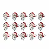 LUOEM spilla a LED a forma di Babbo Natale, spilla con distintivo, regalo per bambini, per le feste, 25 pezzi