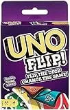 UNO FLIP! - Il mitico gioco di carte per tutta la famiglia in nuova elettrizzante variante, con il mazzo fronte/retro e una carta speciale FLIP, giocattolo per bambini, 7+ anni, GDR44