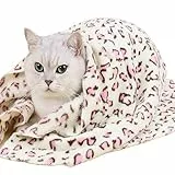 JOCXZI Coperta per Cane/Gatto Lavabile Soffice Durevole, Morbida e Calda Flanella(80 * 60cm)