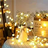 Chenci Catena Luminosa, Luci Stringa 10m e Cavo Prolunga 3m Lampadina Illuminazione 100 LED Bulbo Lampade Ghirlanda Decorazioni Casa, Festa, Matrimonio, Giardino, Natale 8 Modalità Flash Adattatore