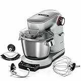 Bosch Elettrodomestici MUM9AX5S00 Planetaria da Cucina con Bilancia Integrata e capacità da 5.5 Litri, 1500 W, Metallo, 8 velocità, Argento