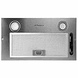 Orbegozo CA 07260 A in Cappa aspirante Cassetta 60 cm, Acciaio Inox, Estrazione 289,7 m3/h, 3 Livelli di Potenza, Filtro Alluminio Staccabile, Illuminazione a LED, Nero