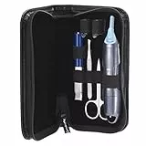 Remington Kit Tagliapeli Igenico, Rifinitore Verticale a Doppia Lama, Include Pinzette, Forbici, Lima, Tagliaunghie, Nano Series Groom Essentials, A Batteria, NE3455
