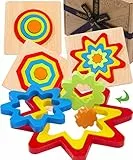 Jaques of London puzzle di legno arcobaleno | Giocattoli selezionatori di forma per 2 3 4 anni ragazzi e ragazze | Perfetto Montessori giocattoli in legno dal 1795