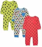 Amazon Essentials Disney | Marvel | Star Wars Tute Lunghe in Cotone Bimbo, Pacco da 3, Amici Marvel, 24 Mesi