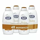 Neutro Roberts Bagnoschiuma Corpo Sensibile con Avena e Cocco, Ideale Per Pelli Sensibili, Ingredienti di Origine Naturale, Senza Sapone, 4 Flaconi da 600 ml - Esclusiva Amazon