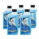 Antigelo GROUPOIL 5X1L RTU 20 liquido antigelo PRONTO ALL’USO -liquido refrigerante auto, antigelo blu-100% made in italy