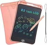 Tavoletta Grafica LCD Scrittura Colorato 8.5 Pollici per Bambini/Lavagnetta da Disegno Cancellabile con Pulsante Elimina e Interruttore di Blocco/Portatile per Bambini 3 4 5 6 7 Anni (Rosa)