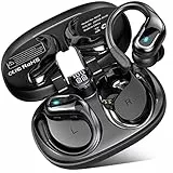 Cuffie Bluetooth Sport, 2023 Cuffie Bluetooth 5.3 con Stereo HiFi, 75H Auricolari Bluetooth con Mic Chiamata ENC HD, Basso Profondo, IP7 Impermeabili Cuffiette Bluetooth Display LED per iOS Android