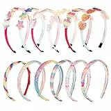 Fasce Per Capelli Arcobaleno, Comius Sharp 12 Pezzi Fasce Per Capelli Con Cuore Glitterato, Fasce Per Capelli Con Stella Con Paillettes, Fascia Multicolore Per Accessori Per Capelli Per Ragazze