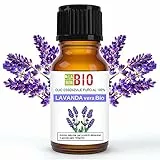 Lavanda vera Officinalis Bio Olio essenziale 100% Puro 10 ml - Uso interno Terapeutico Alimentare Diffusori Aromaterapia Cosmetica Cucina - Laborbio