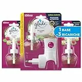 Glade Liquido Elettrico, Profumatore per Ambienti con Olii Essenziali, Fragranza Relaxing Zen, Confezione da 1 Diffusore e 3 Ricariche