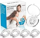 Dispositivi Anti Russamento,Soluzione Anti Russare,Dilatatore Nasale Antirussamento,clip da naso magnetica anti Russamento in silicone, alleviare il Russare, Ti Aiuta A Respirare E Dormire Meglio,4PC
