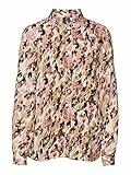 Vero Moda Vmeasy LS Camicia R1 Wvn Ga Donna, Occhio di Tigre/AOP:INA, S