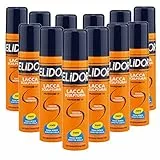 Elidor Lacca Sculptural, Fissaggio Forte, Lacca per Capelli Professionale, Mini Size, Fissa Senza Appesantire, Protezione UV - 12 x 75 ML