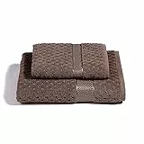 Caleffi - Asciugamano con Ospite Sirena | Massima Assorbenza | Atossici Certificati | Design Italiano dal 1962, Colore Caffè, Taglia Standard, Materiale 100% Cotone