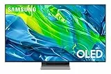 Samsung TV OLED QE55S95BATXXC, Smart TV 55” Serie S95B, OLED, Alexa e Google Assistant Integrata, 2022, HDMI 2.1, DVB-T2, HEVC Main 10, Argento