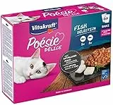 Vitakraft 35295, Poetry Delight Multipack Pesce MSC 6x85g, NVT