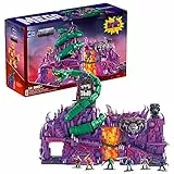 MEGA Masters of the Universe - Snake Mountain set per collezionisti con tutti gli elementi della magia oscura, Giocattoli da costruire per costruttori Adulti, 14+ Anni, HHD16