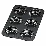 Kaiser 2300651347 Stampo per Panini, Forato, Nero