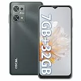 OSCAL C30 Smartphone 2023, Telefono Cellulare 7GB RAM 32GB ROM 256GB Espandibile, Schermo 6.52' HD+, Fotocamera 12+5MP, Batteria 5080mAh, Android 12 Smartphone Dual SIM 4G/Face ID/OTG/3 Slots (Nero)