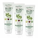 Equilibra Corpo, Aloe Gambe Leggere Gel, Gel Fresco a Base di Aloe Vera e Aloe 3+, Effetto Ghiaccio, Favorisce Circolazione Gambe Con Stress del Microcircolo, Dona Sollievo, 3 pezzi da 125 ml