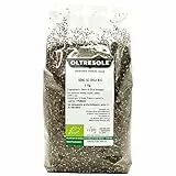 Oltresole - Semi di Chia Biologici 1 Kg - crudi, superfood proteico senza additivi, fonte di proteine e fibre, ideali per muesli e insalate o arricchire prodotti da forno