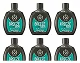 6 Deodoranti Breeze Men Dry Protection Deodorante corpo per uomo no gas Deo 48h