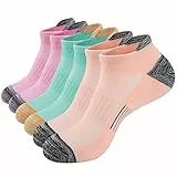 inaWarm 3 Paio Calzini Sportivi Donna Corte Cotone, Calze Corsa Donna Traspirante Cuscino Completo con Linguetta sul Tallone
