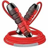 CIRYCASE Corda per Saltare, Resistente & Regolabile Jump Rope con Comoda Presa in Memory Foam per Adulti e Bambini, Senza Torsione con Cuscinetti a Sfera a 360°, Ideale per Cardio