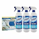 Quasar Pulito Stellare Detergente Per Vetri 3 Pezzi X 650 Ml + Gamex Panno In Microfibra
