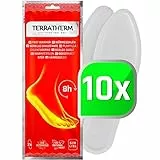 TerraTherm Scalda Suole – 10 Paia XL, 100% Calore Naturale, Solette Piedi riscaldanti per 8 Ore di Calore, Solette Termiche e Scaldapiedi per Tutti i Tipi di Scarpe