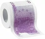 Infactory Rotoli di Carta igienica - Carta igienica: Carta igienica con Banconote da 500 Euro Stampate, 2 Strati, 200 Fogli (Carta igienica Idea Regalo)
