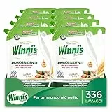 Winni's - Ammorbidente Lavatrice in Ecoformato, 336 Lavaggi, Estratto Biologico di Argan e Patchouli, Materie Prime di Origine Vegetale, 1470 ml x 8 Confezioni