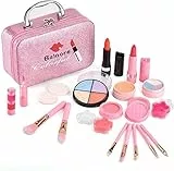 balnore Trucchi Bambina Set 21 Pezzi Lavabile Makeup Set di Cosmetici per Bambini Trucco Ragazza Giocattolo