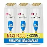 Pantene Pro-V Shampoo e Balsamo e Trattamento, Linea Classica 3 in 1, per Capelli Sani e Lucenti, Nutre in 1 Solo Passaggio, Maxi Formato da 6 x 300 ml